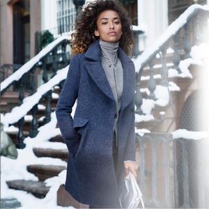 Banana Republic Navy Ombré Coat